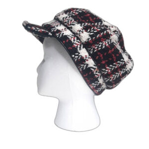 Banana Republic Vintage Y2K Newsboy Cabbie Hat Tweed Wool Blend Holiday Size M/L